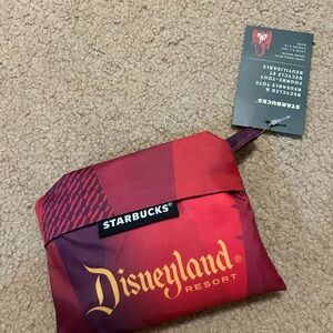 Disneyland Starbucks foldable bag/tote NWT